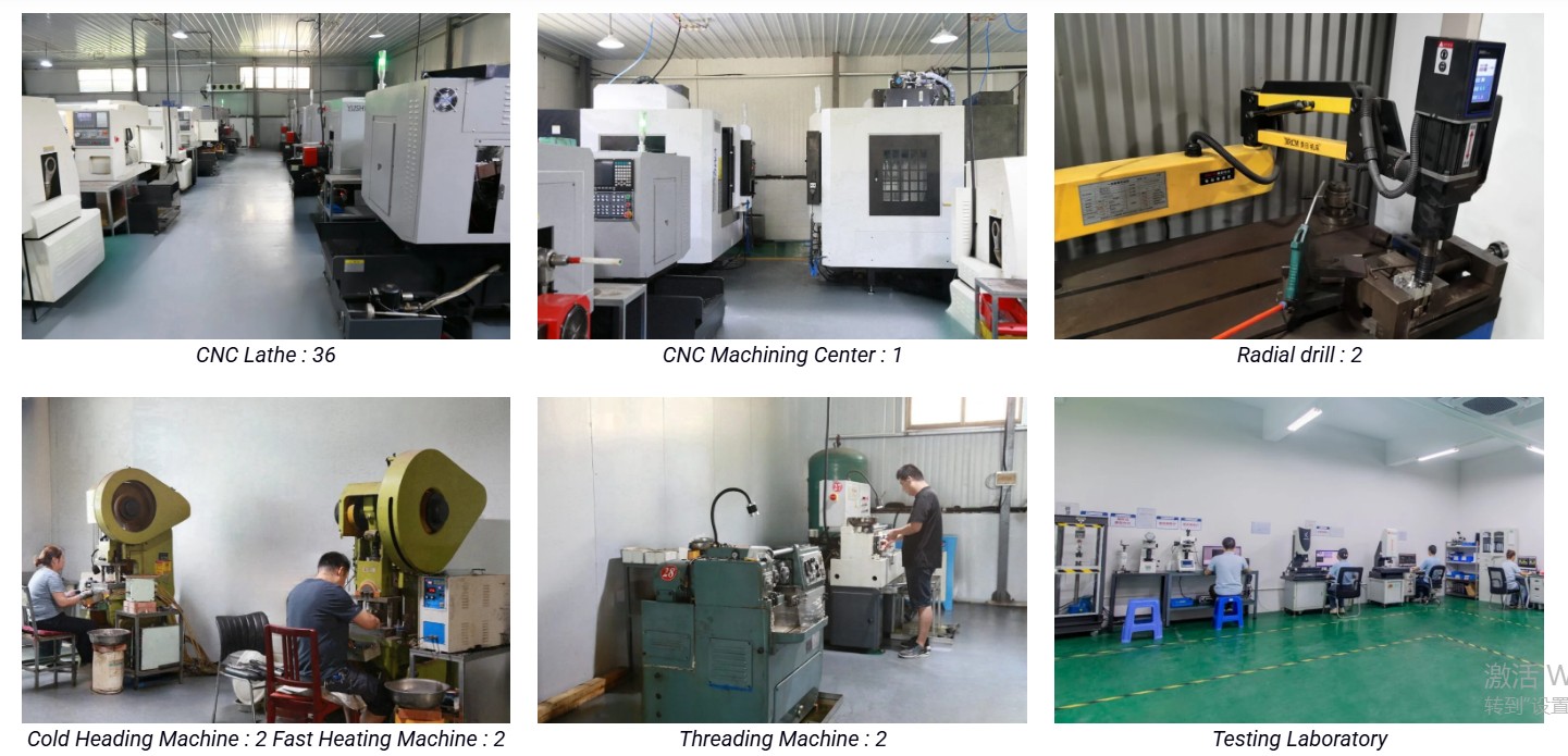 Titanium screw manufacturing factory