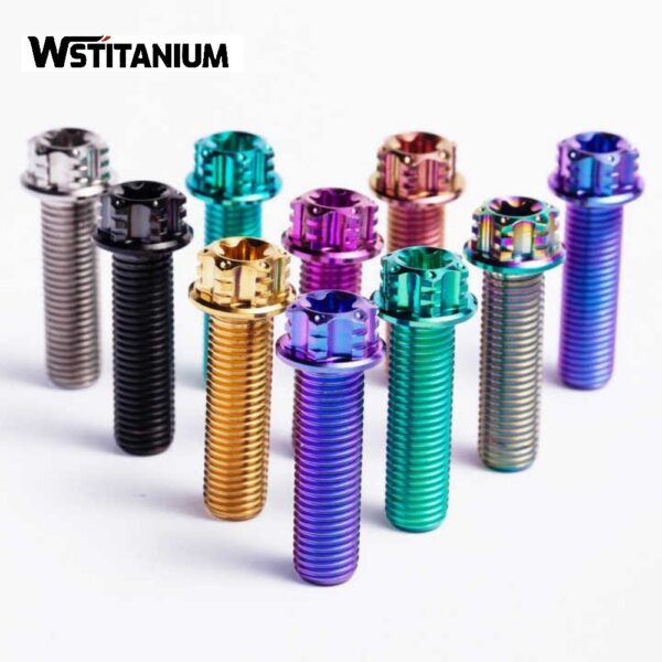 Anodized Colored Titanium Fasteners