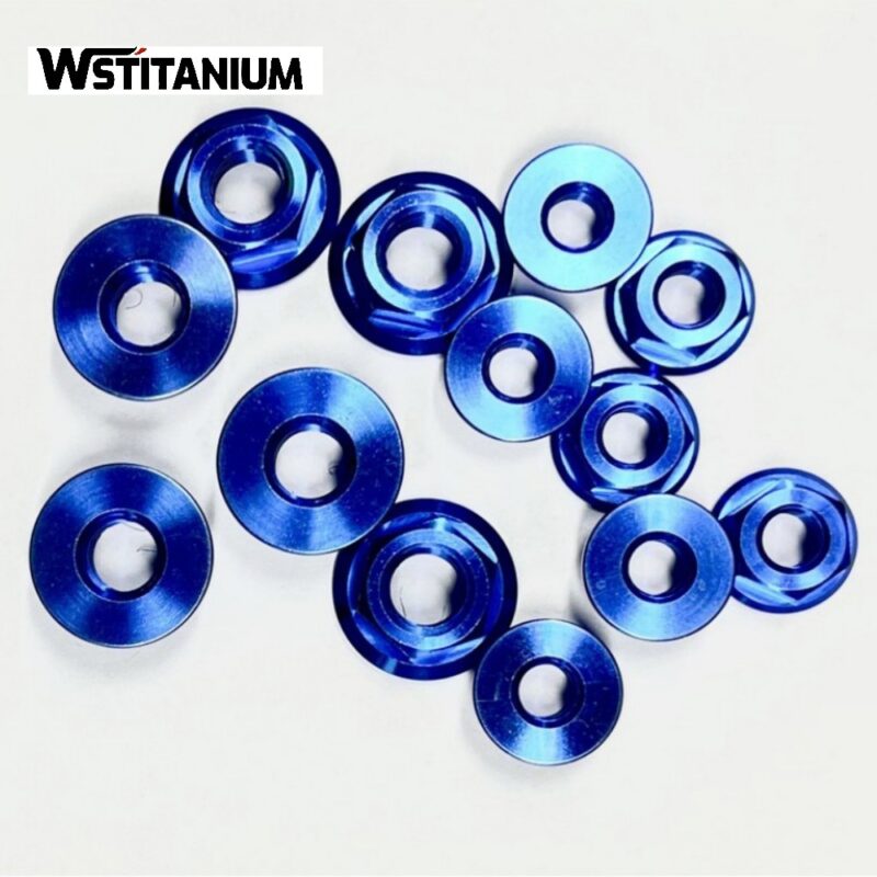 Colored titanium washers