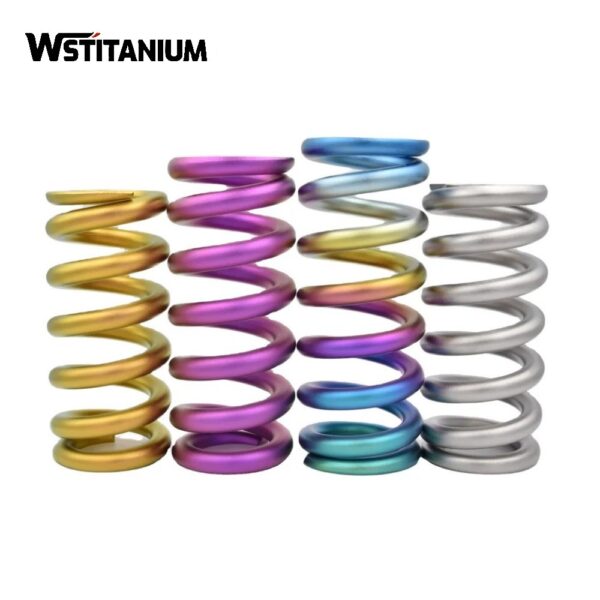 Colored titanium springs