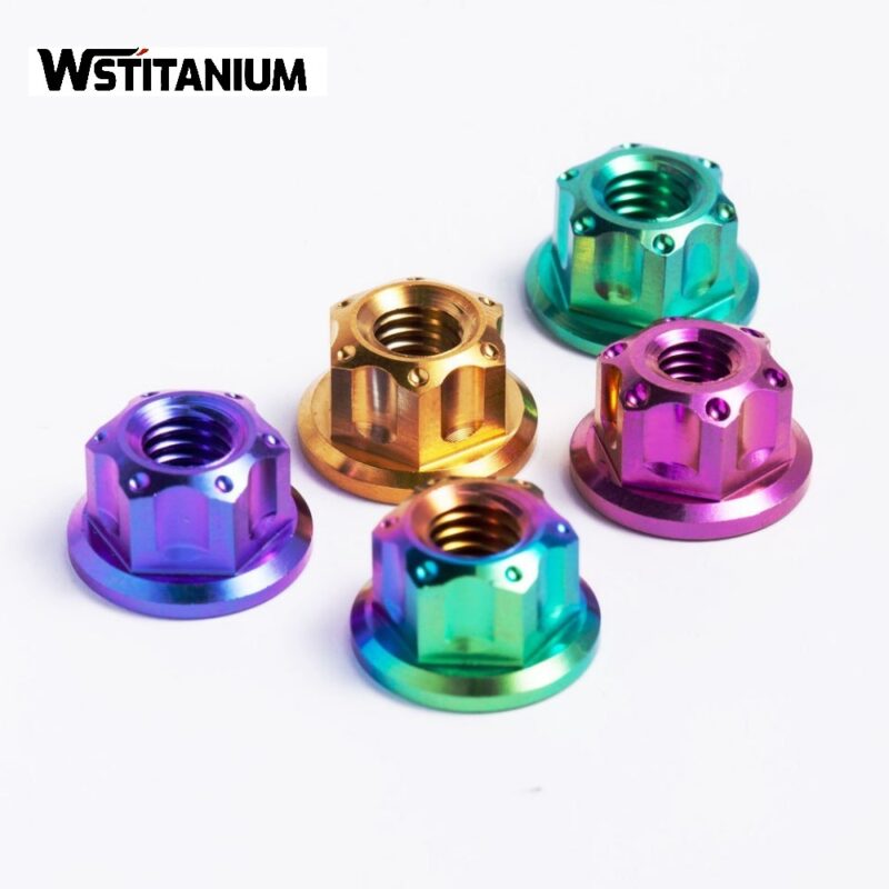 Colored Titanium Nuts