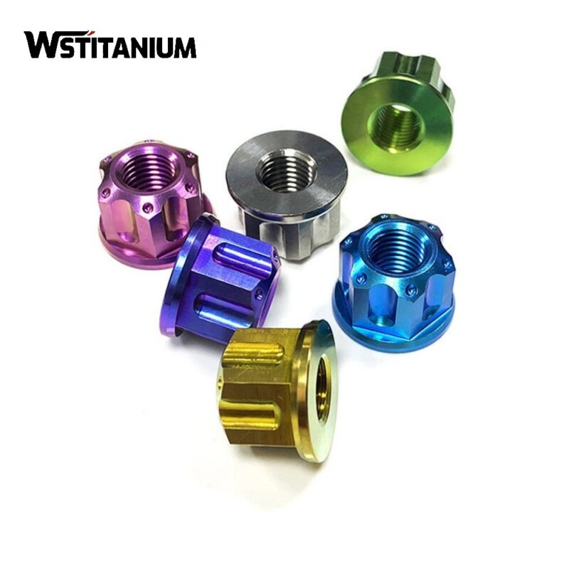 Colored Titanium Nuts