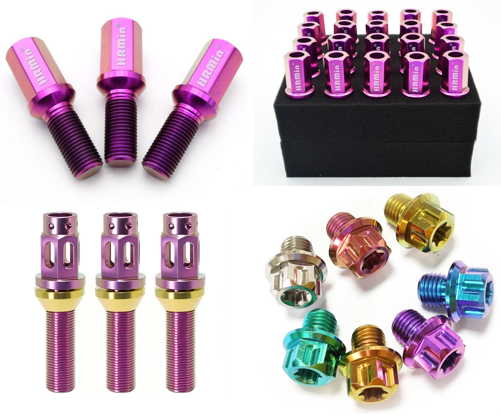 Pink Titanium Fasteners