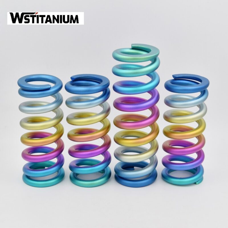 Colored titanium springs
