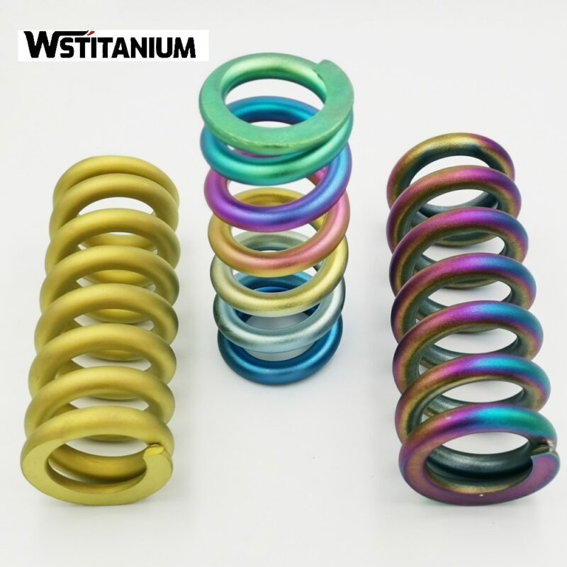Colored titanium springs