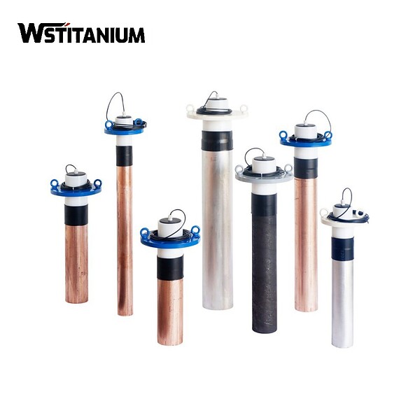 Versatile titanium electrodes with copper and steel components for water purification, electrolysis, and industrial uses. Precision-engineered for durability, corrosion resistance, and consistent performance.