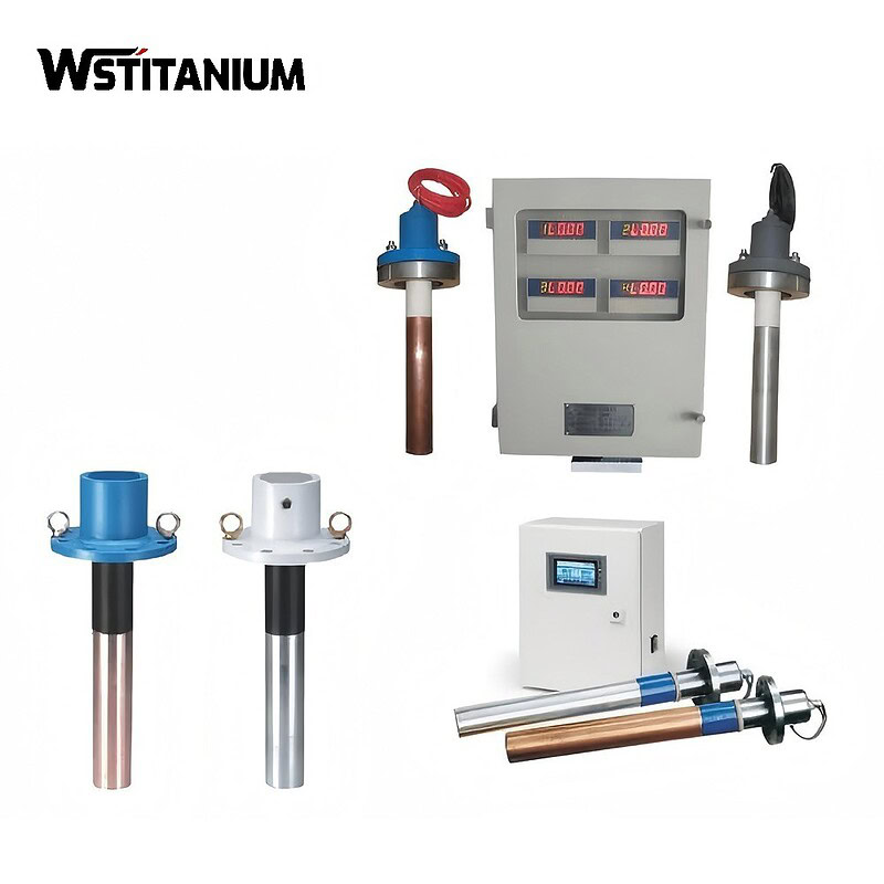 High-precision titanium temperature sensors for industrial use, featuring durable construction and accurate readings for temperature regulation systems.