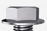 A sleek, high-quality industrial bolt made from durable Wstitanium material, perfect for heavy-duty machinery and engineering projects.