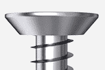 A close-up of a metallic industrial component with a conical top and spiral screw-like structure, showcasing durable and high-quality materials used in engineering applications.