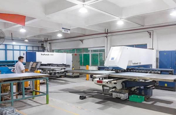 Advanced CNC machining equipment at Wstitanium plant for precision metal parts manufacturing.