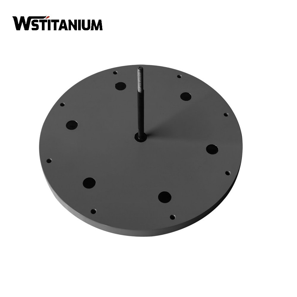 Modern minimalist wall clock with black face and simple dot markers, ideal for contemporary home or office decor.