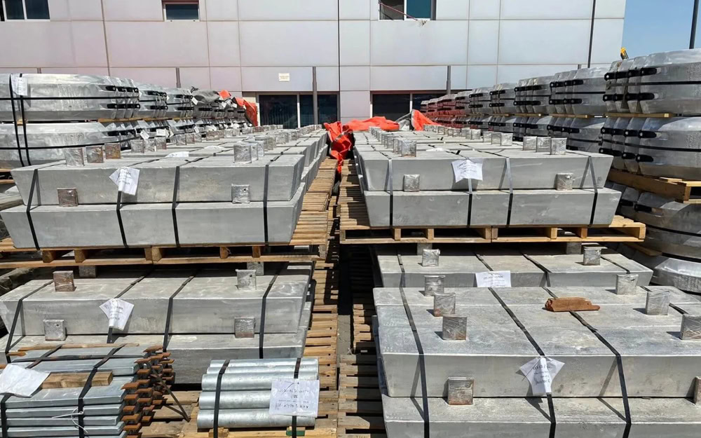 Ship hull sacrificial anode