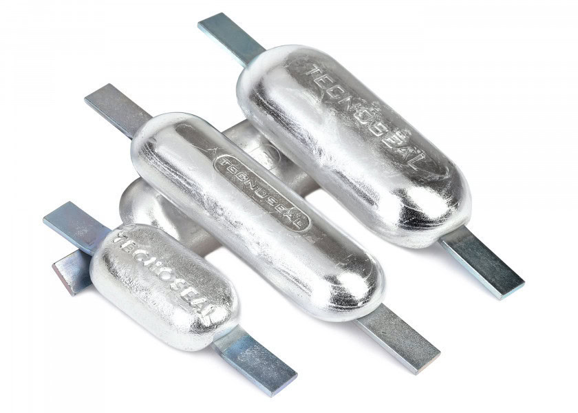 zinc-aluminum-indium sacrificial anode