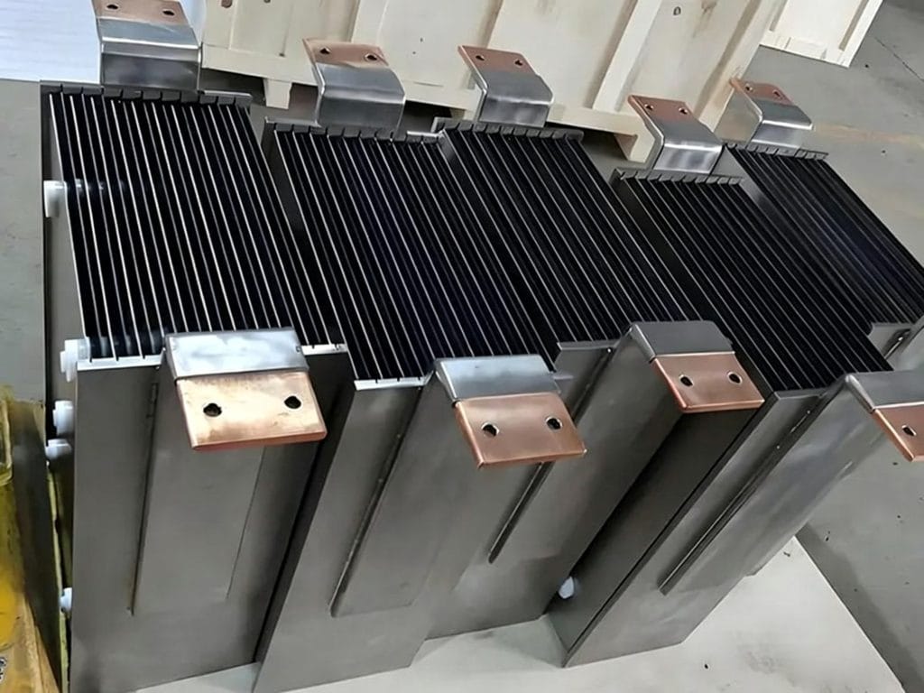 Ruthenium-iridium-titanium-anode